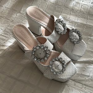 Schutz platform heeled sandals